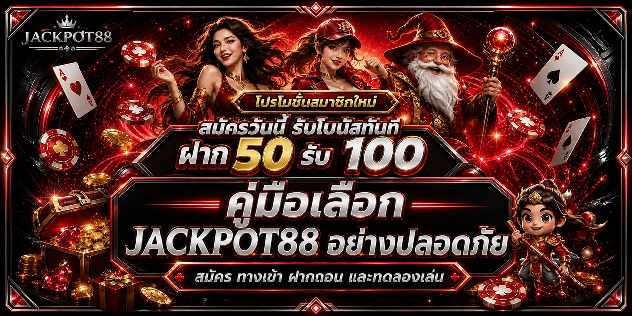 JACKPOT88 คู่มือสมัคร ทางเข้า ฝากถอน และทดลองเล่น